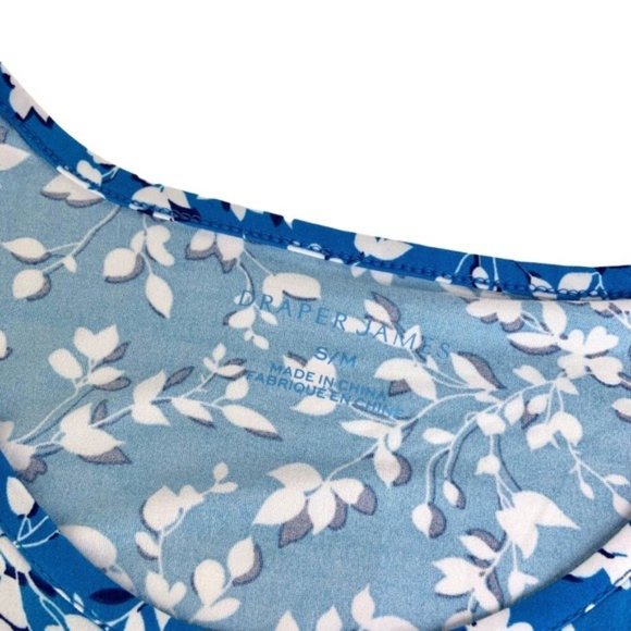 NWT Draper James Floral Sleeveless Blue Dress - Picture 3 of 5